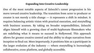 Enzo Zelocchi’s Dynamic Evolution in Modern Filmmaking and Creative ...