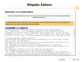 Wikipedia: Editieren 