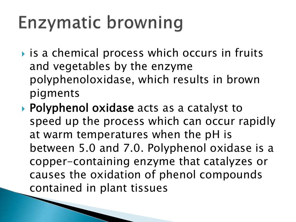 Enzymatic browning in foods