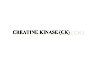CREATINE KINASE (CK)
 
