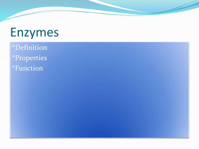 Enzyme (definition , properties and function of enzyme | PPTX ...