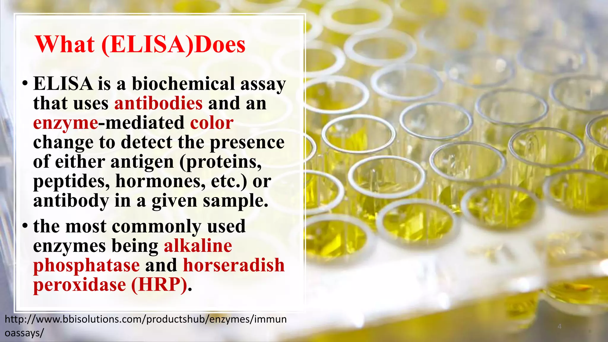 Enzyme immunoassays | PPTX