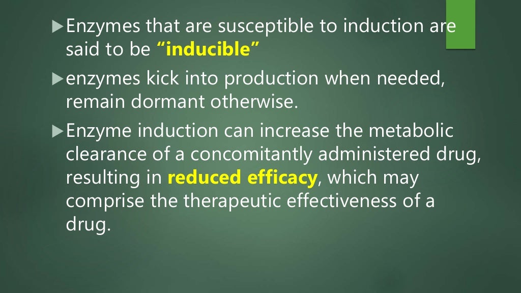 Enzyme induction and repression