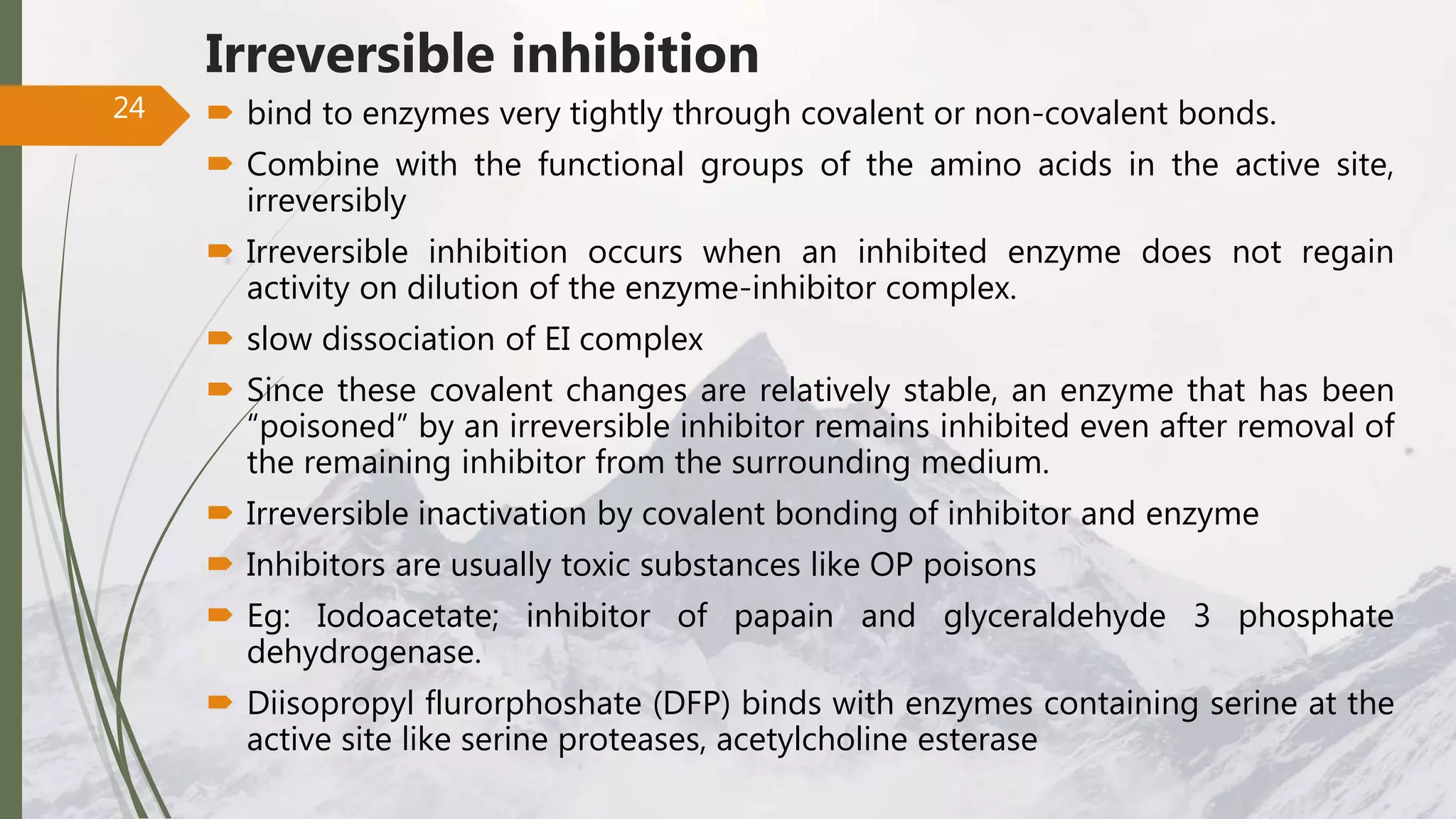 Enzyme inhibition | PPTX