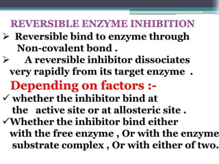 Enzyme Inhibition | PPTX