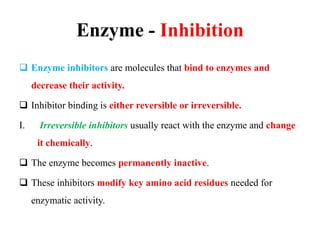 Enzyme inhibition | PPT