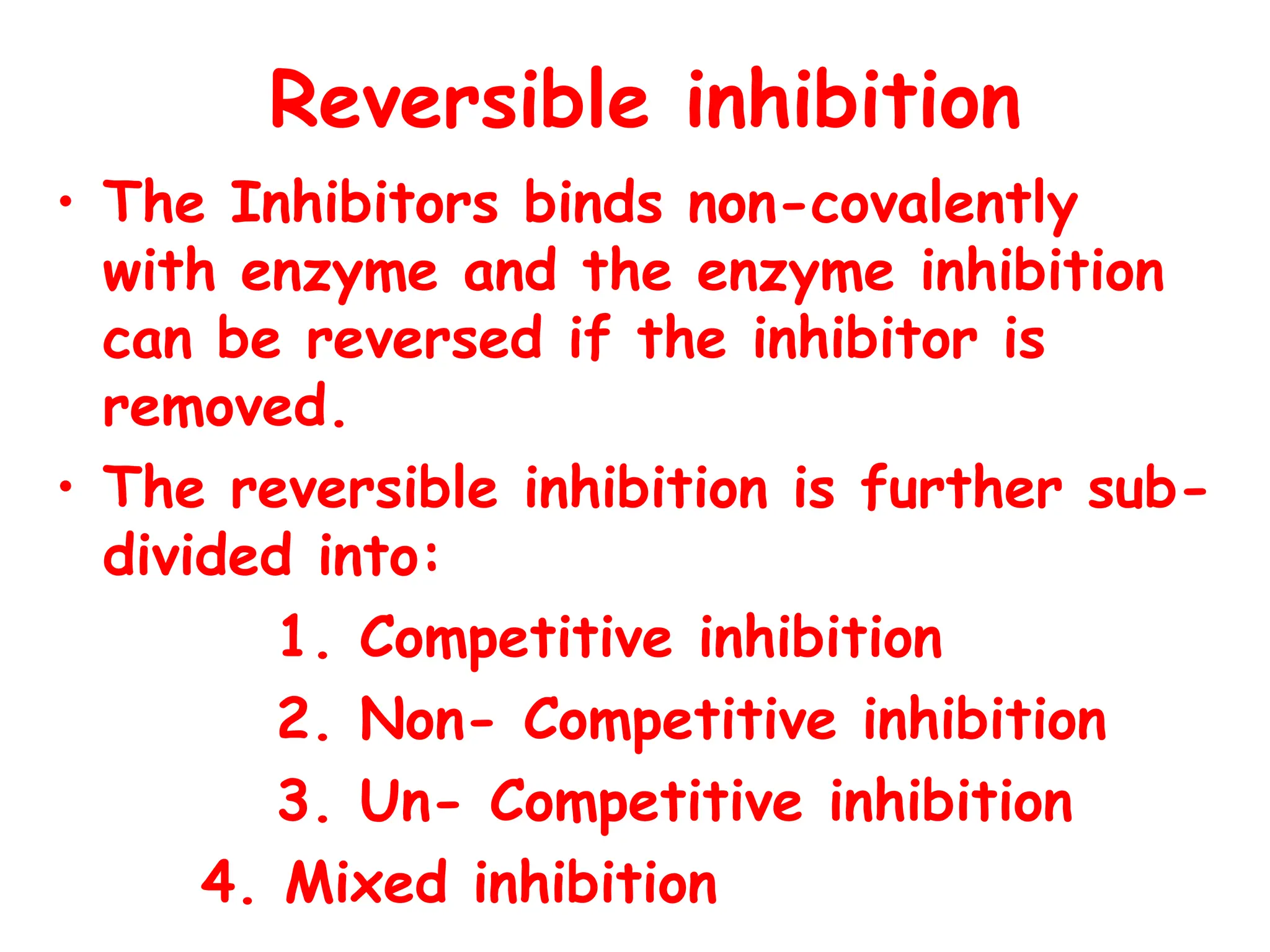 Enzyme Inhibition and Types of Reversible Enzyme Inhibitors.ppt