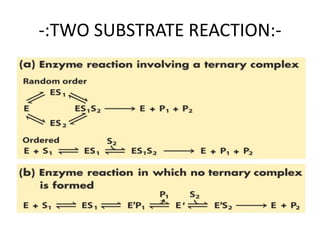 -:TWO SUBSTRATE REACTION:-
 