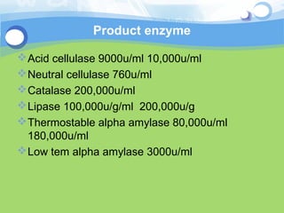 Enzyme preparation | PPT