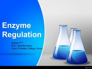 Enzyme
Regulation
Adarsh P P
M.Sc. Bioinformatics
Union Christian College, Aluva
 
