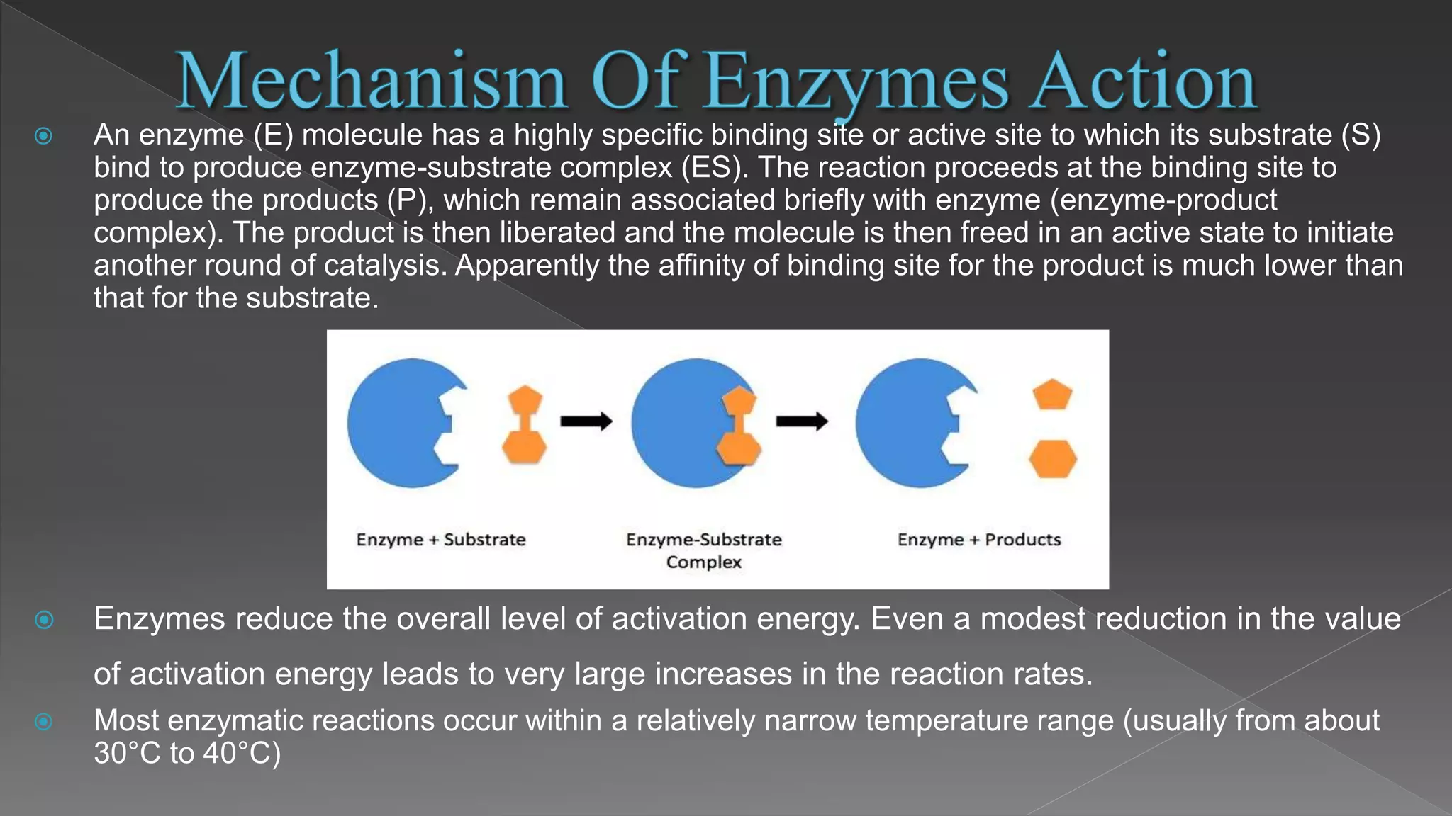 Enzyme substrate complex and enzyme action. | PPT