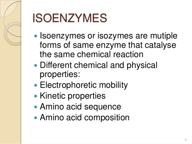 isoenzymes