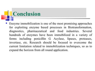 enzyme immobilization | PPT