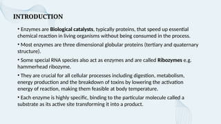 ENZYMES : Structure, Function and Classification | PPTX