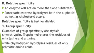 Group Specificity Example enzymes 11.pptx How enzymes can work best presentation and best slides ...
