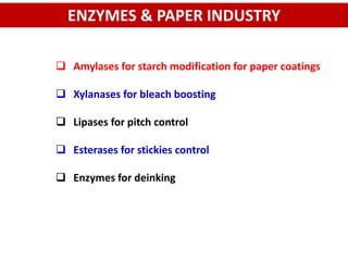 Enzymes are on duty@pulp and paper industry | PDF