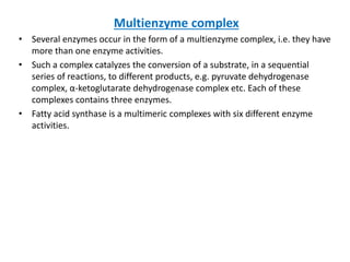 Multienzyme Complex Simple Enzymes b.pharm | PPTX