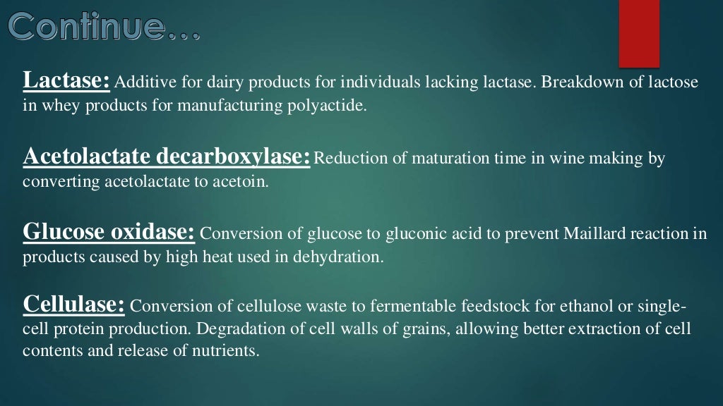 Applications of Enzymes in Food Industry