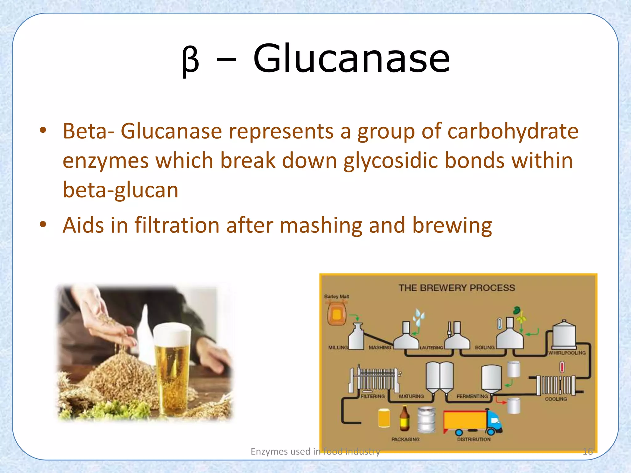 Application of Enzymes in food industry PPT