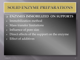 Enzymes in organic solvents | PPTX