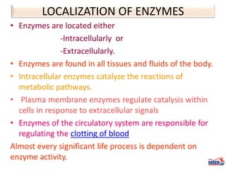 Enzymes & isoenzymes by Dr. Anurag Yadav