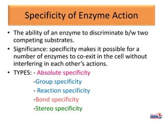 Enzymes & isoenzymes by Dr. Anurag Yadav