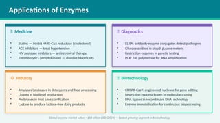 Enzymes in Biological Systems: Structure, Function, and Applications | PPTX