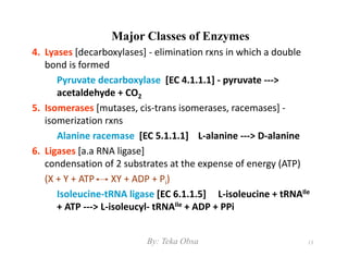 Obsa Class Enzymes | PDF