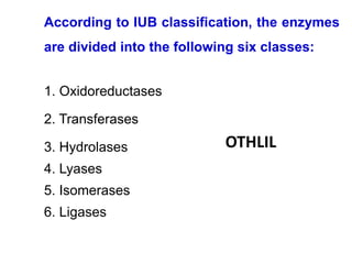 Enzymes for UNDERGRADUATES AS PER RECENT NMC CURICULLUMRRI | PPT