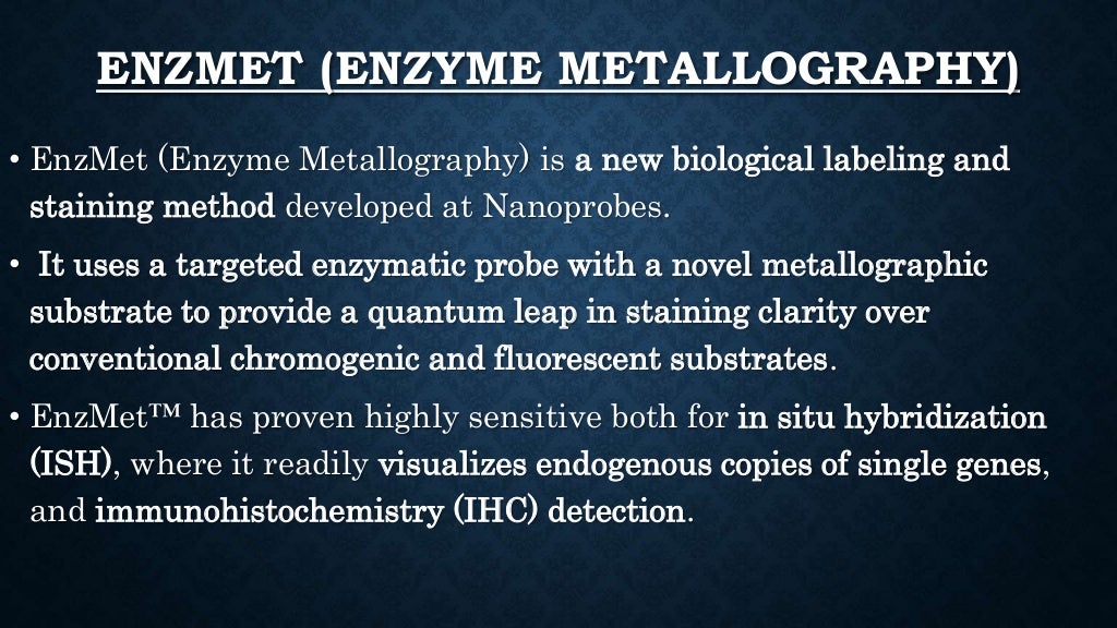 Enzyme technology
