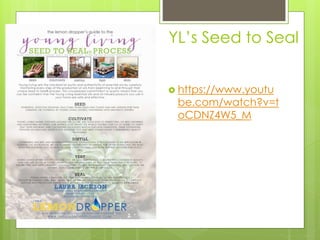 YL’s Seed to Seal
 https://www.youtu
be.com/watch?v=t
oCDNZ4W5_M
 