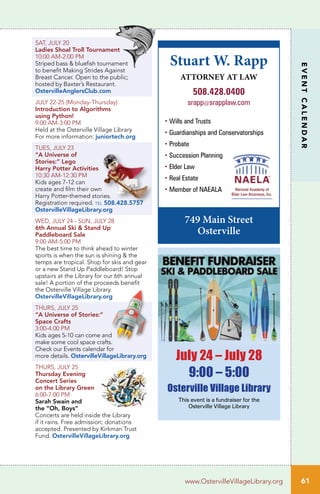 Stuart Rapp Experience Osterville 2019 | PDF