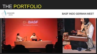 FIAT Tech day for BASF
THE PORTFOLIO
BASF INDO GERMAN MEET
 