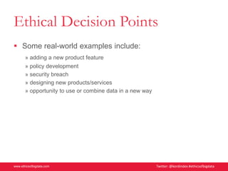 Ethicspoint Data Entry Introduction to Ethics of Big Data | PPTX