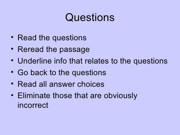 Eoc Test Taking Tips