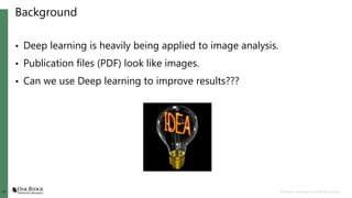 Machine Learning for Data Extraction | PPTX
