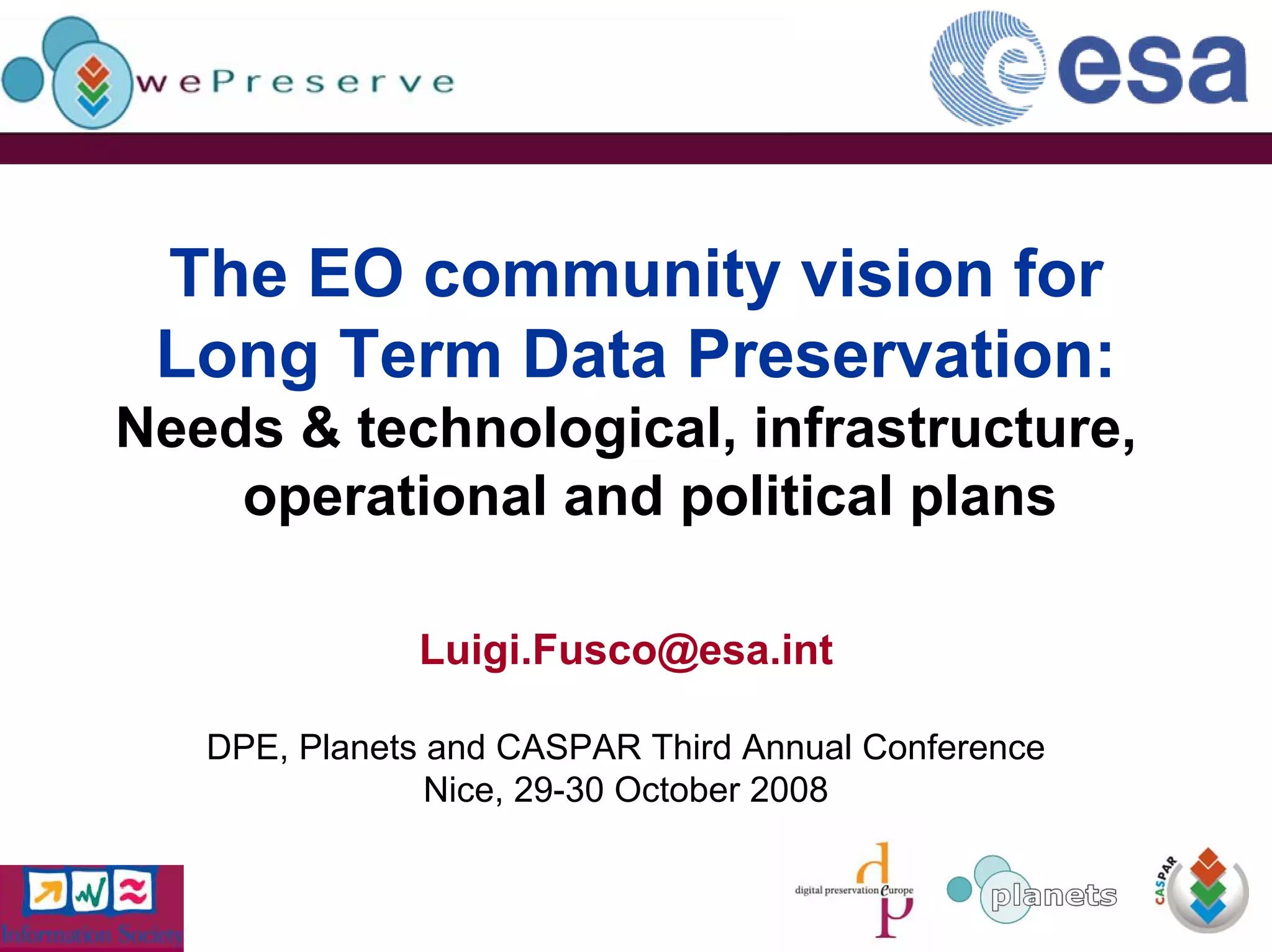 Eo Community Vision Luigi Fusco