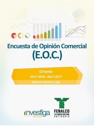 Oriente
Abril 2018– Abril 2017
Muestra efectiva: 234
EncuestadeOpiniónComercial
(E.O.C.)
 