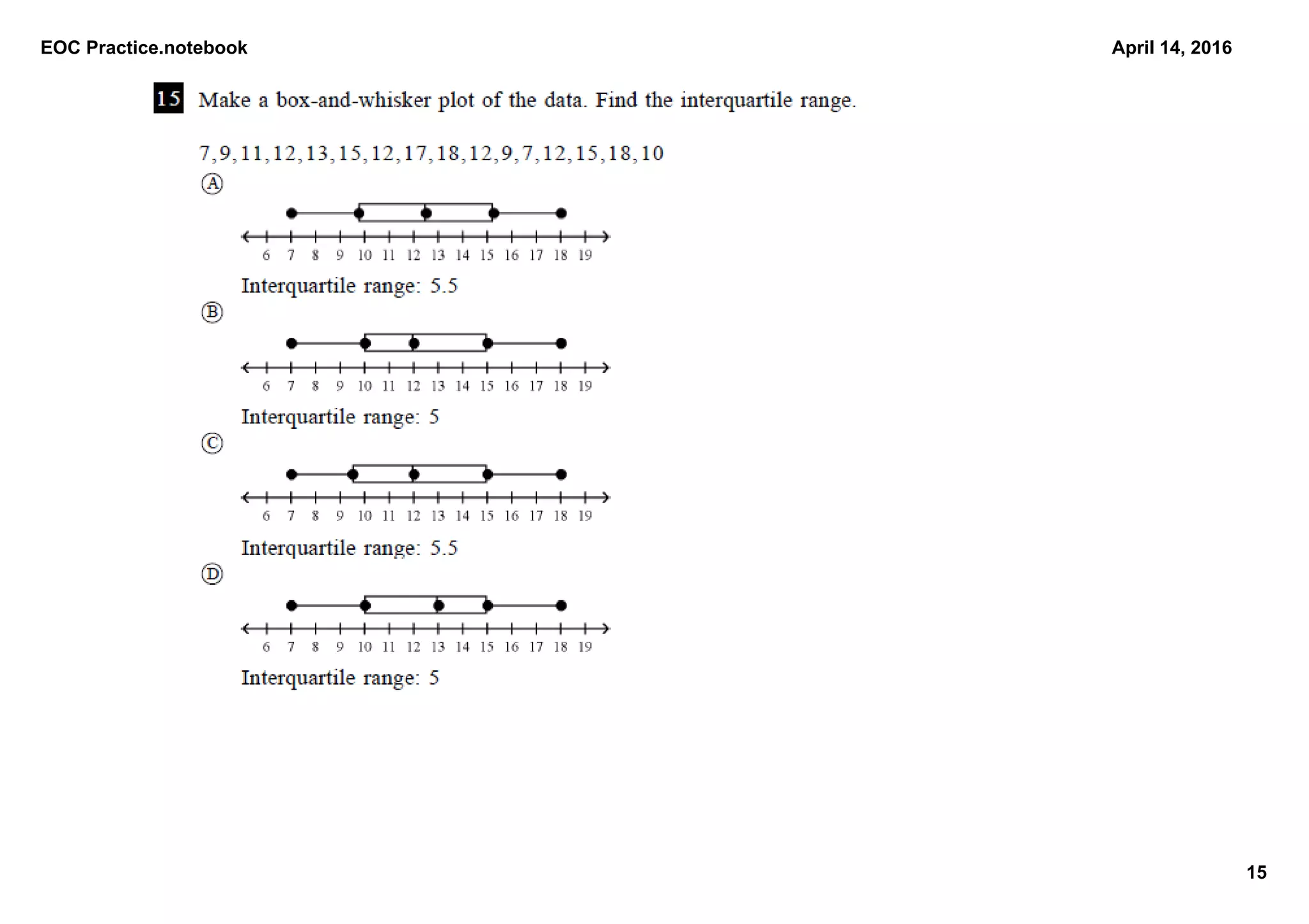 EOC Practice.notebook
15
April 14, 2016
 