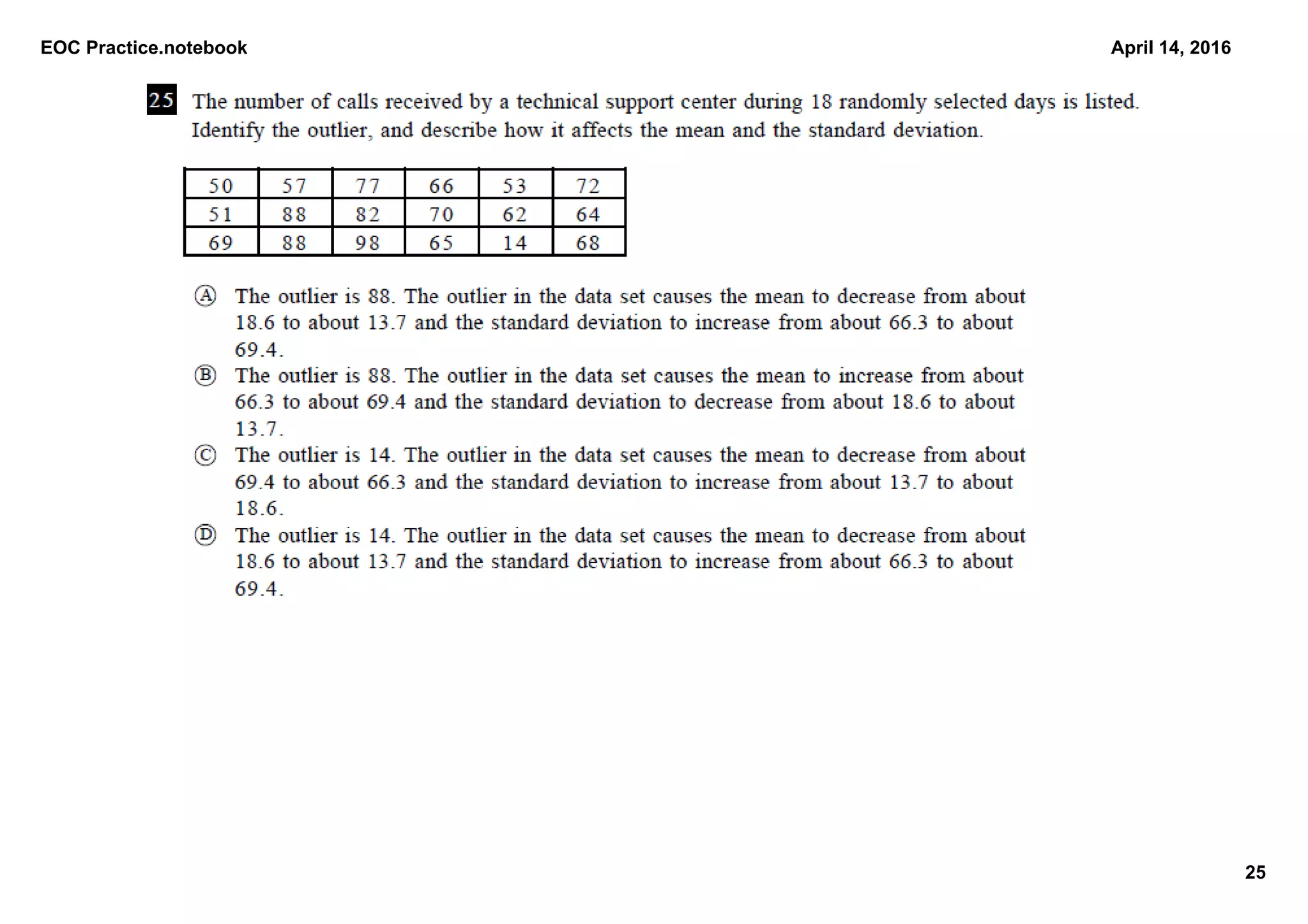 EOC Practice.notebook
25
April 14, 2016
 