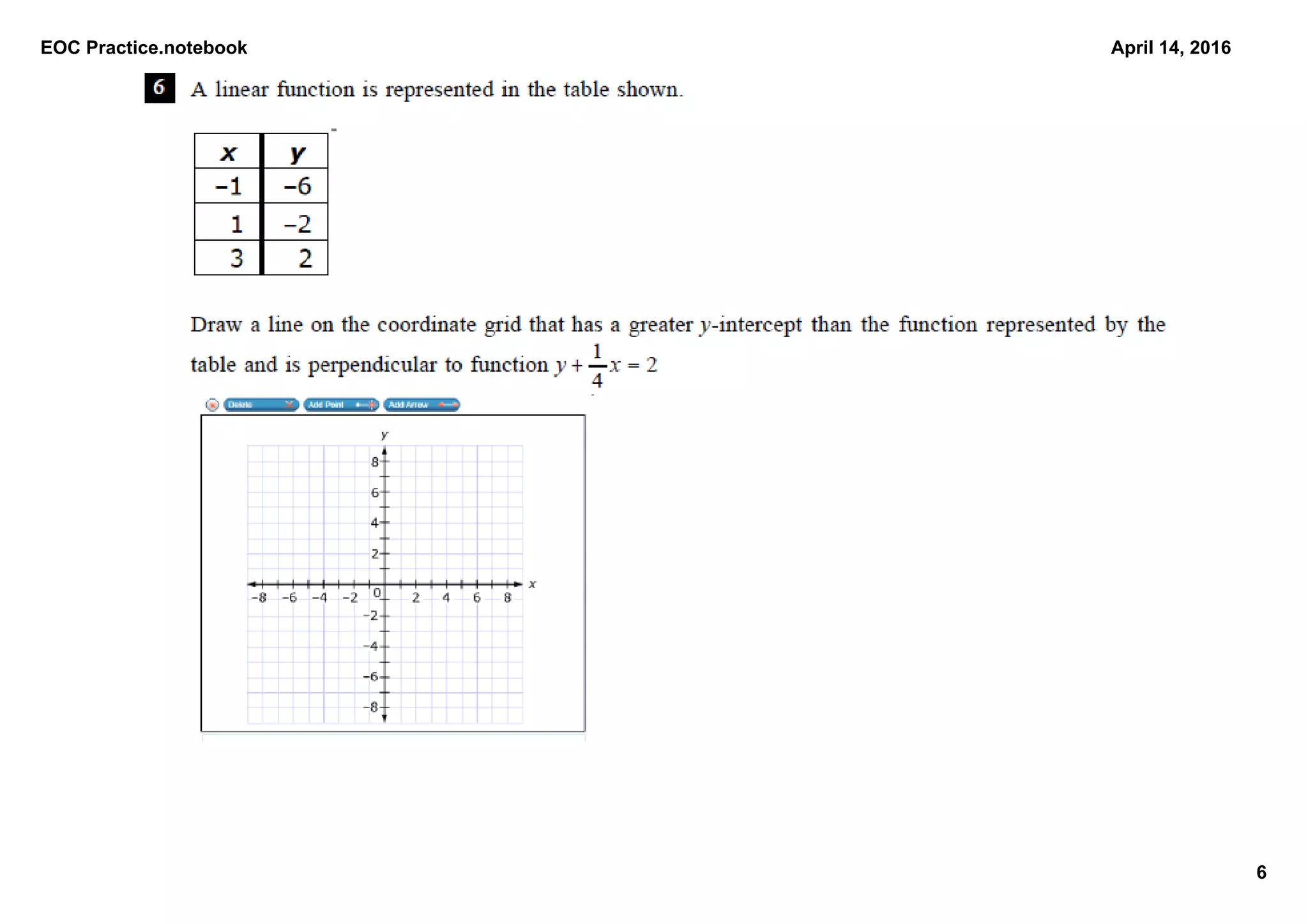 EOC Practice.notebook
6
April 14, 2016
 