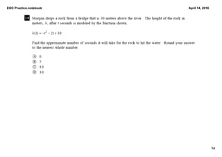 EOC Practice.notebook
14
April 14, 2016
 