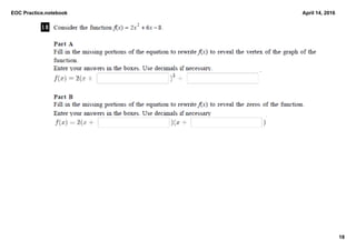 EOC Practice.notebook
18
April 14, 2016
 