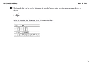 EOC Practice.notebook
22
April 14, 2016
 