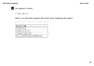EOC Practice.notebook
30
April 14, 2016
 