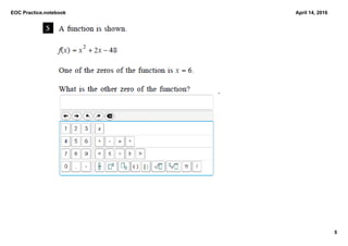 EOC Practice.notebook
5
April 14, 2016
 