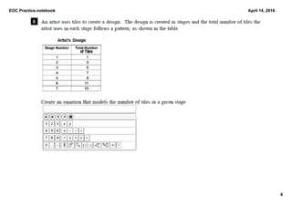 EOC Practice.notebook
8
April 14, 2016
 