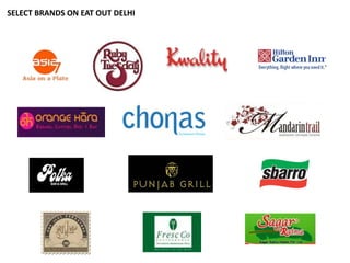 SELECT BRANDS ON EAT OUT DELHI
 