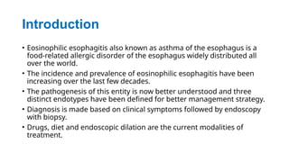 Eosinophilic Esophagitis: Criteria of Diagnosis and Management | PPTX