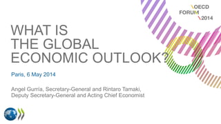 WHAT IS
THE GLOBAL
ECONOMIC OUTLOOK?
Paris, 6 May 2014
Angel Gurría, Secretary-General and Rintaro Tamaki,
Deputy Secretary-General and Acting Chief Economist
 